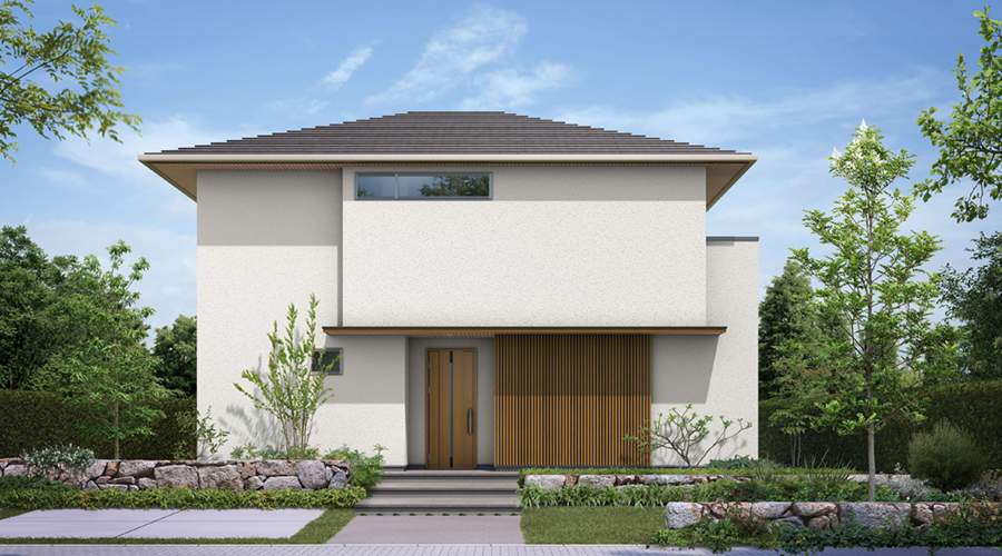 軒先の水平ラインが美しい